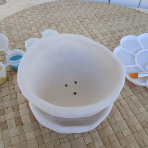 Kit M - Pot + soucoupe modelés